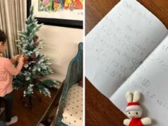 Inaaya Naumi Kemmu, the daughter of Soha Ali Khan, sends a letter to Santa Claus before Christmas.