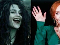 Helena Bonham Carter, from “Harry Potter,” J.K. Rowling’s ‘Transphobic’ Remark is defended by Aka Bellatrix Lestrange, saying that it has been taken too far.