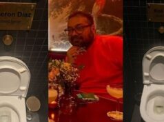 Pictures from Brad Pitt’s toilet are shared by Anurag Kashyap:It was joy’