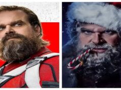 On his roles as Santa Clause and the Red Guardian from Marvel’s “Violent Night,” David Harbour says: Their dads are complex.