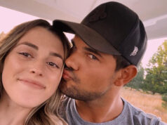 Taylor Lautner, star of Twilight, gets married to longtime girlfriend Taylor Dome in a romantic ceremony.