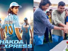 Anushka Sharma completes the Chakda Xpress filming and celebrates on set with Jhulan Goswami.