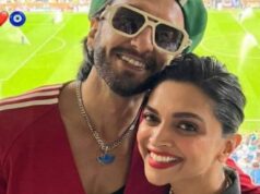 See photos of Deepika Padukone presenting the FIFA World Cup trophy.