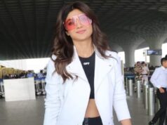 In order to attend the next Indian Police Force schedule, Shilpa Shetty flies to Hyderabad.