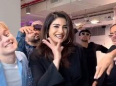 Raveena Tandon recreates Tip Tip Barsa Paani with Norwegian dance group
